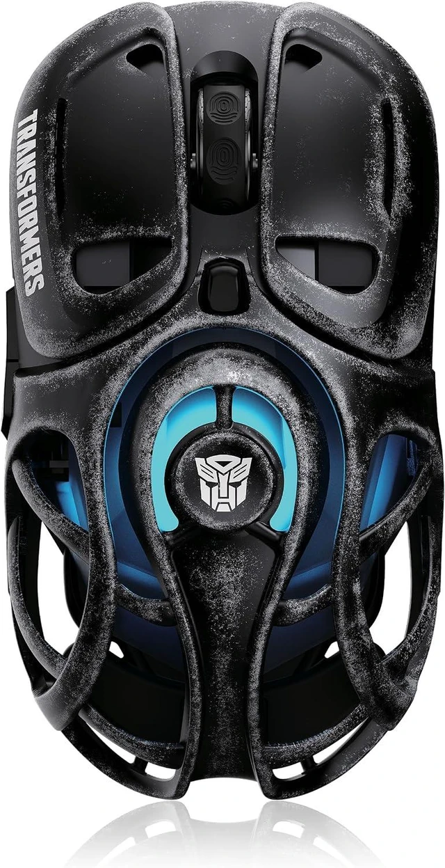 Main image of TF-GM05 71g Ultra-Light Hollow Mecha Wireless Gaming Mouse Tri-Mode BT/2.4G/Wired, 12800 DPI, PAW3311, Huano Switches, RGB, USB-C Rechargeable (Megatron Black)