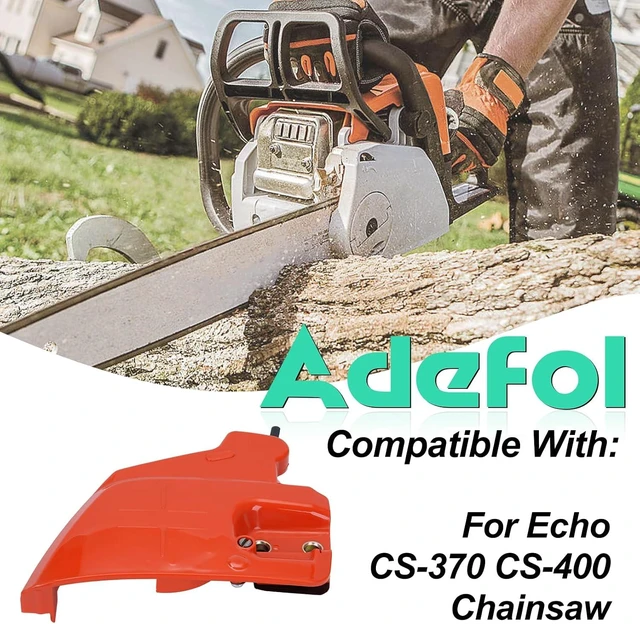 Alt view image 2 of 7 - P021017220 Chain Brake Cover for Echo CS-370 CS-400 & Shindaiwa 402S Chainsaw, with CS-400 Bar Tensioner Kit, Brake Band & Bar Nut, Replaces C032000281 C032000280