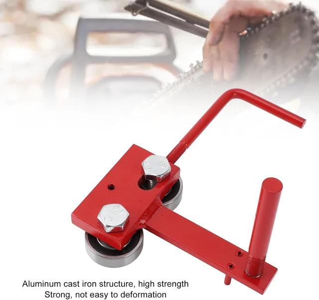 Alt view image 2 of 7 - Cast Iron & Aluminum Chainsaw Bar Rail Tightening Repair Tool, Closing Adjuster for Chain Grinding