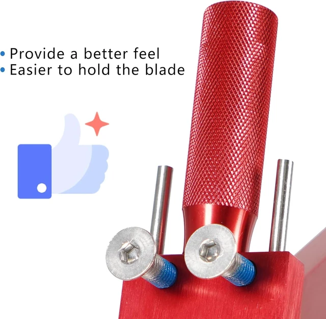 Alt view image 3 of 7 - 15°-45° Adjustable Lawn Mower Blade Sharpener Ergonomic Home & Commercial Sharpening Balancer Bracket Kit, Replacement for 5005 (Red)