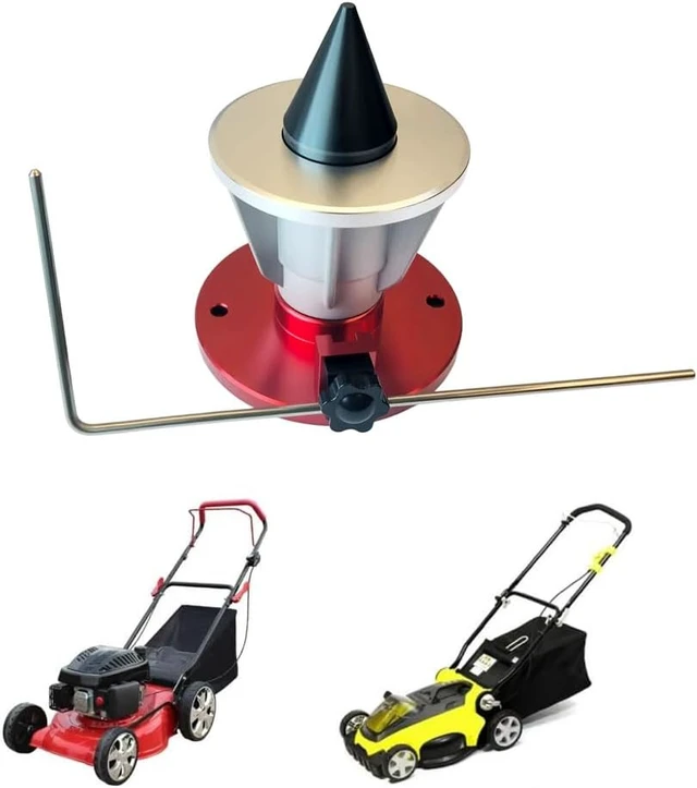 Alt view image 2 of 3 - Improved Mower Blade Sharpener & Balancer, Replacement for 5005 / 42-047, 15°-45° Adjustable Magnetic Balancer for Many Mower Blades (Black)