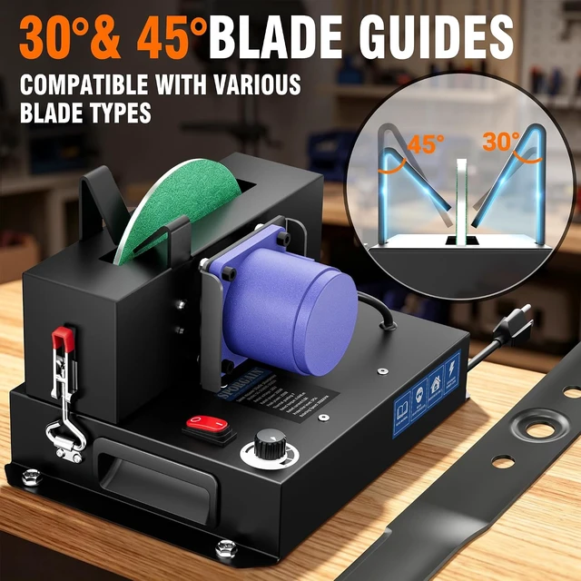 Alt view image 6 of 6 - Brushless Lawn Mower Blade Sharpener with Lifetime Motor Warranty