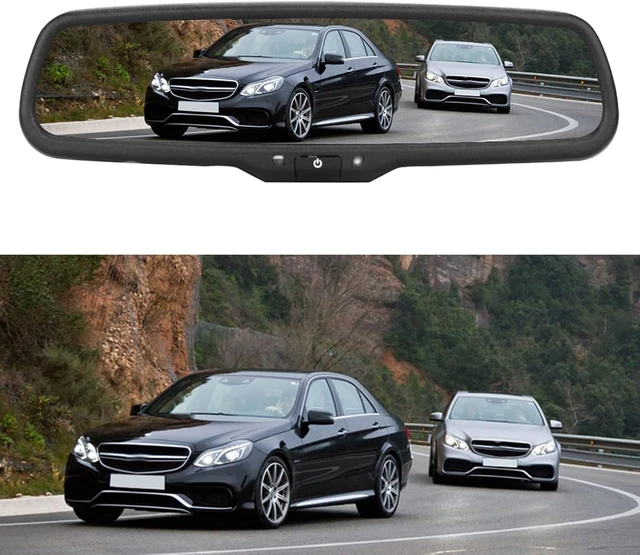 Alt view image 2 of 7 - HD Auto-Dimming Car Rearview Mirror Monitor with Reversing Image for Parking, Black Bracket Included