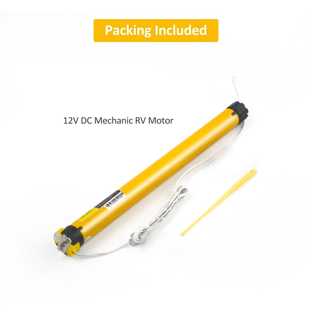 Alt view image 5 of 7 - 12V DC Hardwired RV Shade Motor Replacement Window Blind Motor with Built-in Limit Switch, Adjustable by Allen Wrench