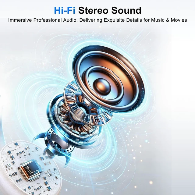 Alt view image 5 of 7 - Bluetooth Headset with Microphone for Truck Drivers AI Noise Canceling, One Mute Button, BT & USB Dongle, Wireless for Work, Office, Call Centers, Phones & PC