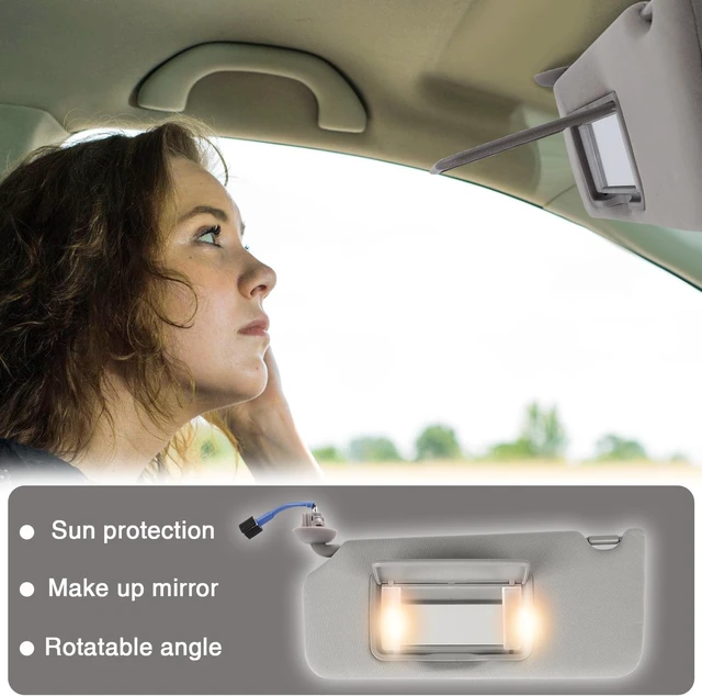 Alt view image 5 of 7 - Sun Visor with Light for 2008-2012 Honda Accord (Driver & Passenger Side)