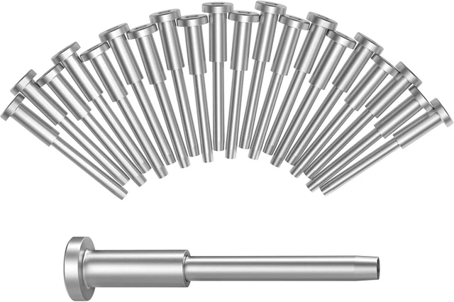 Main image of 20 Pack 1/8" Stainless Steel Swage Stud End & Invisible Receiver for 1/8 Inch Cable Railing, Threaded End Fitting for Wood & Metal Posts