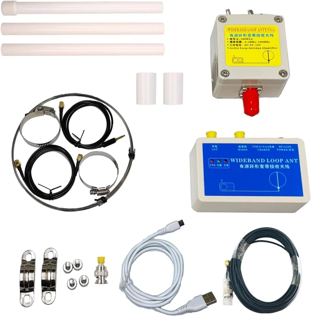 Main image of K-180WLA Active Loop Antenna, 0.1-180MHz Shortwave Radio Antenna