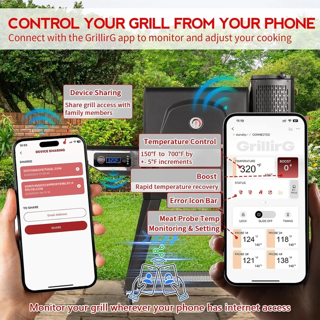 Alt view image 2 of 7 - WiFi Control Board Replacement for Masterbuilt Gravity 560/800/1050 Smoker