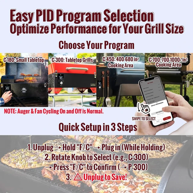 Alt view image 7 of 7 - Universal WiFi PID Controller Kit with Grill RTD Probe