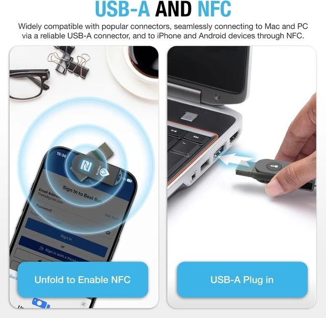 Alt view image 5 of 7 - PRO-A for Business USB-A FIDO2 Security Key L1, MFA & Passkey Access for School ERP & Employee Accounts, Coinbase/Google Workspace Compatible, 2 Pack