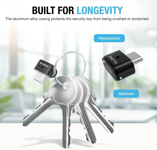 Alt view image 6 of 7 - Nano-C for Business USB-C FIDO2 Security Key L1, MFA & Passkey Access for School ERP & Employee Accounts, Coinbase/Google Workspace Compatible, 2 Pack