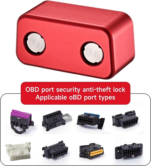 Alt view image 2 of 6 - OBD2 Port Anti-Theft Lockout Tool, OBD Port Protector for Cars, SUVs & Trucks (Red)