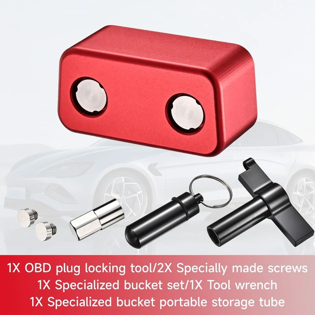 Alt view image 5 of 6 - OBD2 Port Anti-Theft Lockout Tool, OBD Port Protector for Cars, SUVs & Trucks (Red)