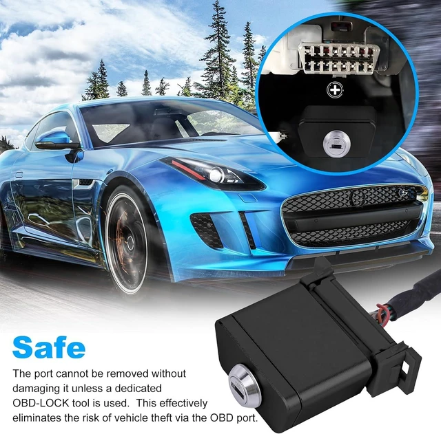 Alt view image 7 of 7 - Metal OBD2 Port Lock with Two Keys, OBDII Connector Protector for Most Cars, SUVs & Trucks