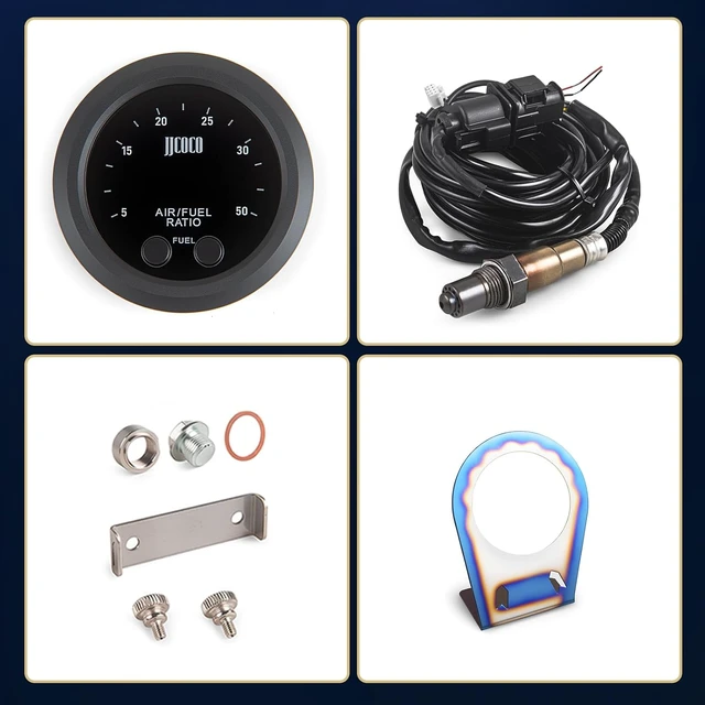 Alt view image 7 of 7 - Universal Wideband UEGO Multi-Fuel Air/Fuel Ratio (AFR) Gauge Kit