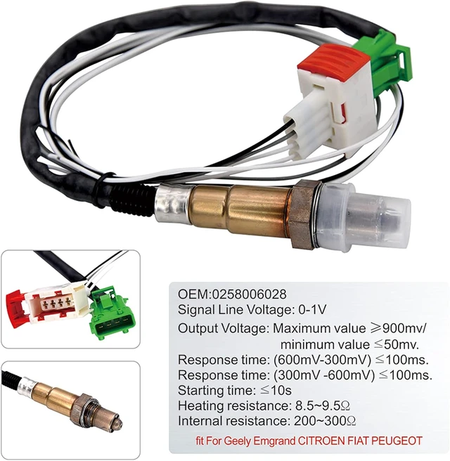 Alt view image 5 of 6 - 52mm (2-1/16") LED Digital Air/Fuel Ratio Gauge with Narrowband O2 Sensor, 12V Car Gauge