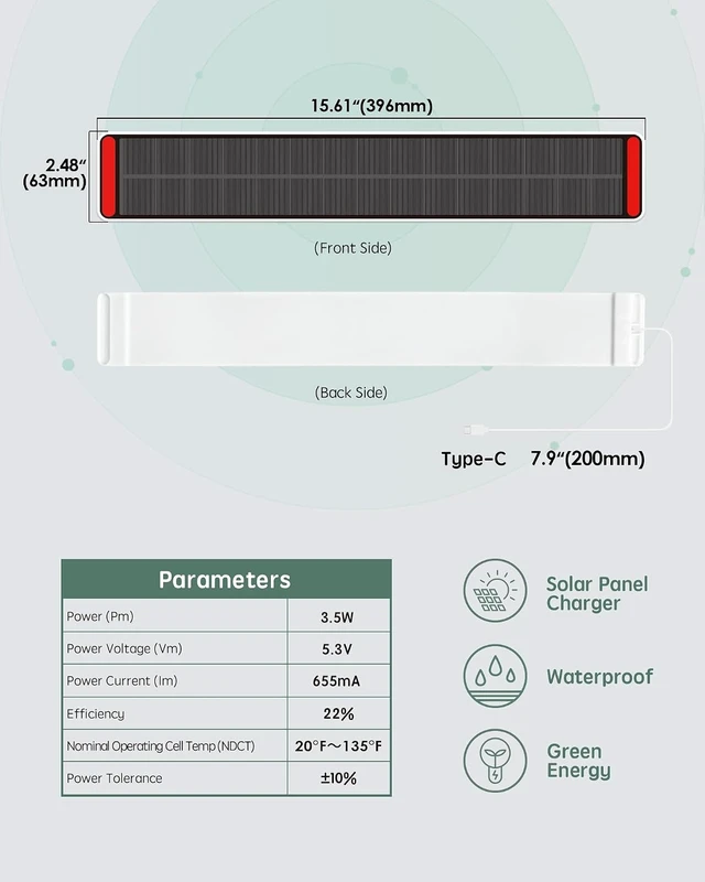Alt view image 3 of 5 - Indoor Solar Panel for Motorized Blinds & Shades