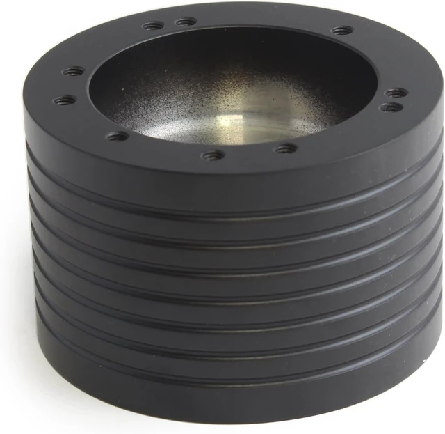 Alt view image 3 of 3 - Black Marine Boat Steering Wheel Hub Adapter Keyway for Momo/Grant, 5 & 6 Hole