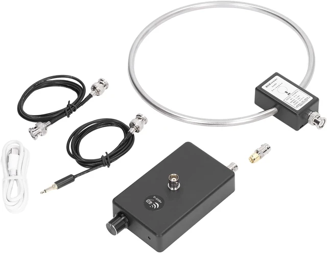 Alt view image 2 of 7 - 3-30MHz Stainless Steel Active Loop Shortwave Antenna, Short Radio Receiving Antenna