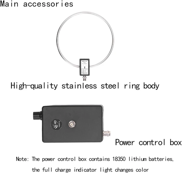 Alt view image 4 of 7 - 3-30MHz Stainless Steel Active Loop Shortwave Antenna, Short Radio Receiving Antenna