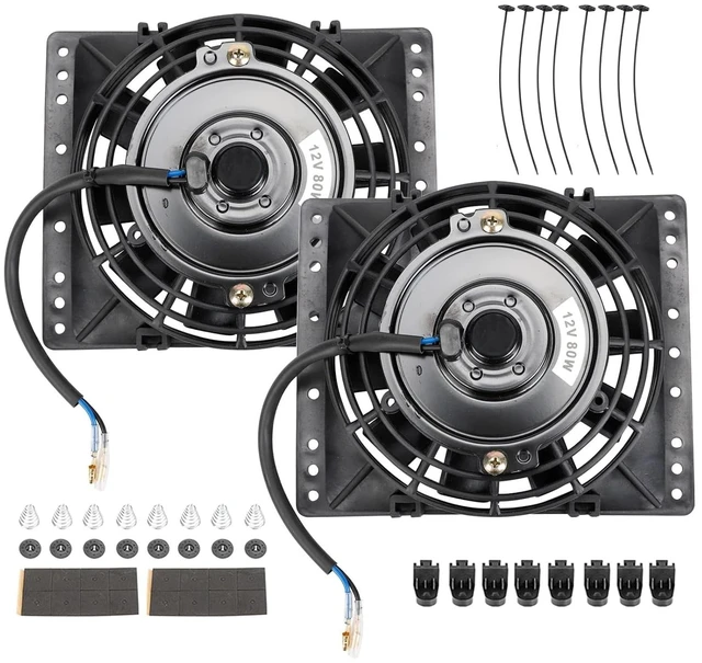 Main image of Universal 6" Electric Radiator Cooling Fans Pull Type, Pack of 2
