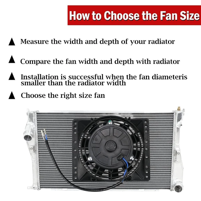 Alt view image 6 of 7 - Universal 6" Electric Radiator Cooling Fans Pull Type, Pack of 2