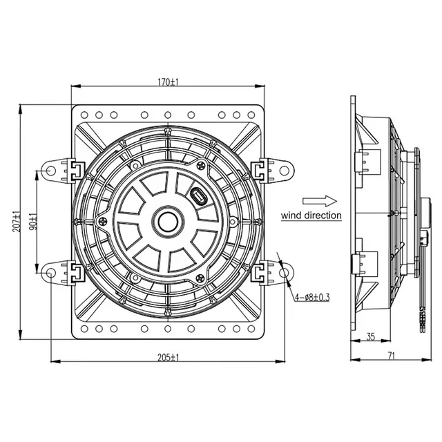 Alt view image 7 of 7 - Universal 6" Electric Radiator Cooling Fans Pull Type, Pack of 2