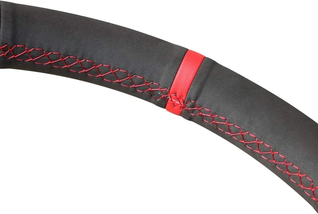 Alt view image 2 of 4 - Custom-Fit Stitch-On Steering Wheel Cover for Toyota