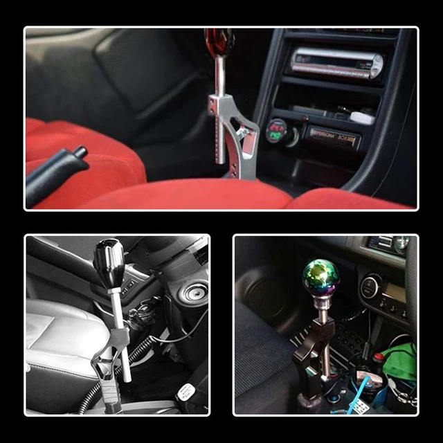 Alt view image 7 of 7 - RYANSTAR Adjustable Shifter Extender Short Shifter Compatible with Civic CRX Del Sol Acura Integra B/D Series Engine, Black