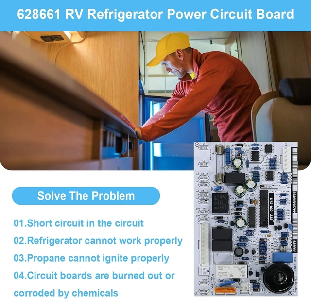 Alt view image 3 of 7 - Refrigerator Power Circuit Board Kit, 628661