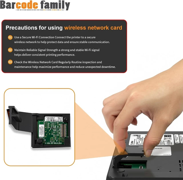 Alt view image 2 of 7 - P1112640-017A 802.11ac WiFi Wireless Module for ZD621D, 203/300 DPI