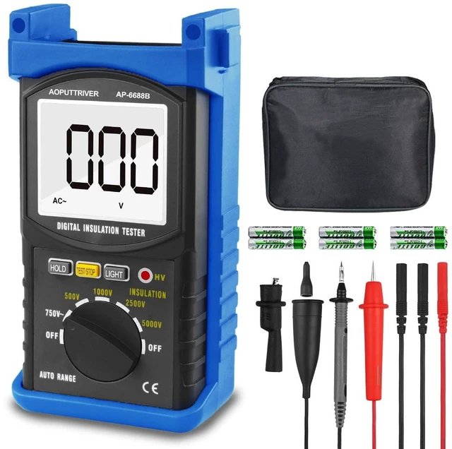 Main image of 200G Electrical Megohmmeter 5000V Testing Voltage Megaohm Meter