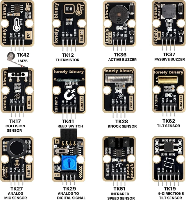 Alt view image 4 of 7 - 46-in-1 Sensor Kit for ESP32, Raspberry Pi Pico & STM32