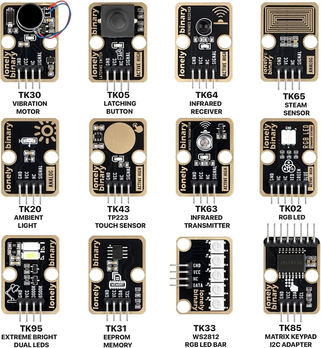 Alt view image 5 of 7 - 46-in-1 Sensor Kit for ESP32, Raspberry Pi Pico & STM32