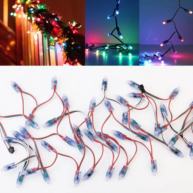 Alt view image 3 of 7 - 500 PCS DC5V WS2811 12mm Diffused Digital RGB LED Pixel Lights Individually Addressable Round Module, IP68 Waterproof