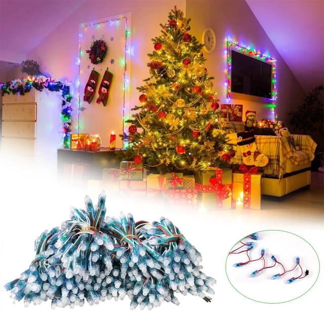 Alt view image 6 of 7 - 500 PCS DC5V WS2811 12mm Diffused Digital RGB LED Pixel Lights Individually Addressable Round Module, IP68 Waterproof