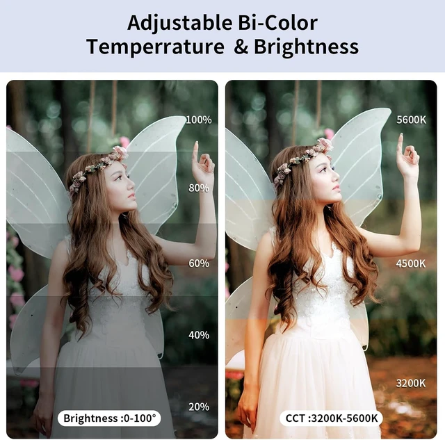 Alt view image 5 of 7 - Came-TV Boltzen F-55S 55W Bi-Color COB Fresnel LED Video Light, 3200K5600K Focusable, CRI96+ TLCI98+, Dimmable 0%100% for Photography, YouTube & Portrait Video