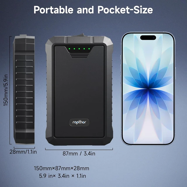 Alt view image 3 of 7 - Rechargeable 12V 6500mAh / 5V 13000mAh DC Output Battery Pack