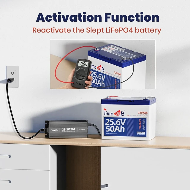 Alt view image 6 of 7 - 24V 20A Mini LiFePO4 Lithium Battery Charger with LED Indicators