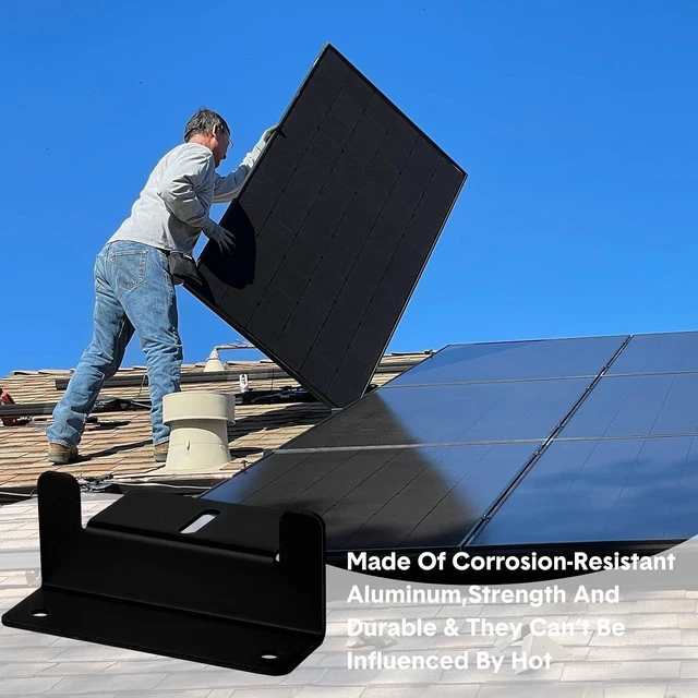 Alt view image 5 of 7 - 40 PCS Aluminum Alloy Z Solar Panel Mounting Brackets