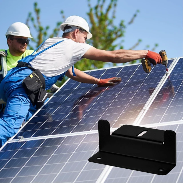 Alt view image 6 of 7 - 40 PCS Aluminum Alloy Z Solar Panel Mounting Brackets
