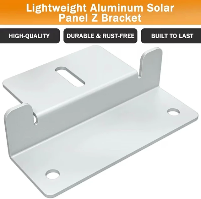 Alt view image 3 of 6 - Aluminum Z Solar Panel Mounting Brackets
