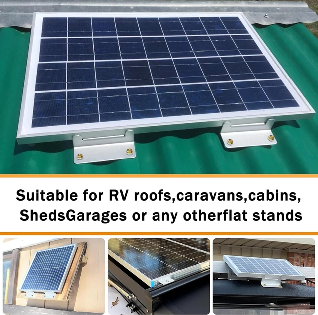 Alt view image 4 of 6 - Aluminum Z Solar Panel Mounting Brackets
