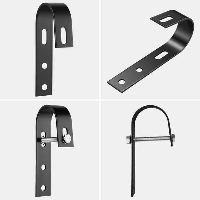 Alt view image 6 of 7 - 8 PCS Stainless Steel Solar Panel Mounting Brackets for Balcony