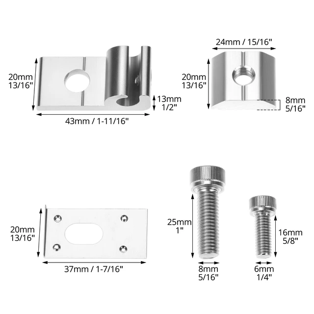 Alt view image 2 of 7 - 6.750 PCS Aluminum Alloy Grounding Tab Buried Connectors for Solar Panels Grounding Clips & Ground Lugs Compatible with Various Rail Types
