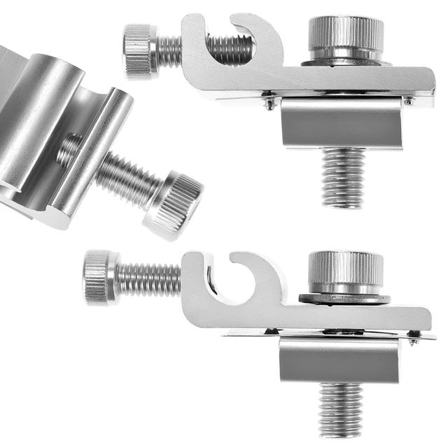 Alt view image 5 of 7 - 6.750 PCS Aluminum Alloy Grounding Tab Buried Connectors for Solar Panels Grounding Clips & Ground Lugs Compatible with Various Rail Types