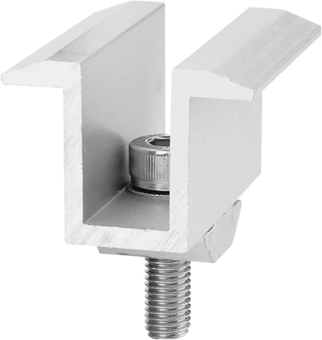 Alt view image 6 of 6 - 20-Pack Aluminum Alloy Solar Panel Mid Clamp Mounting Brackets