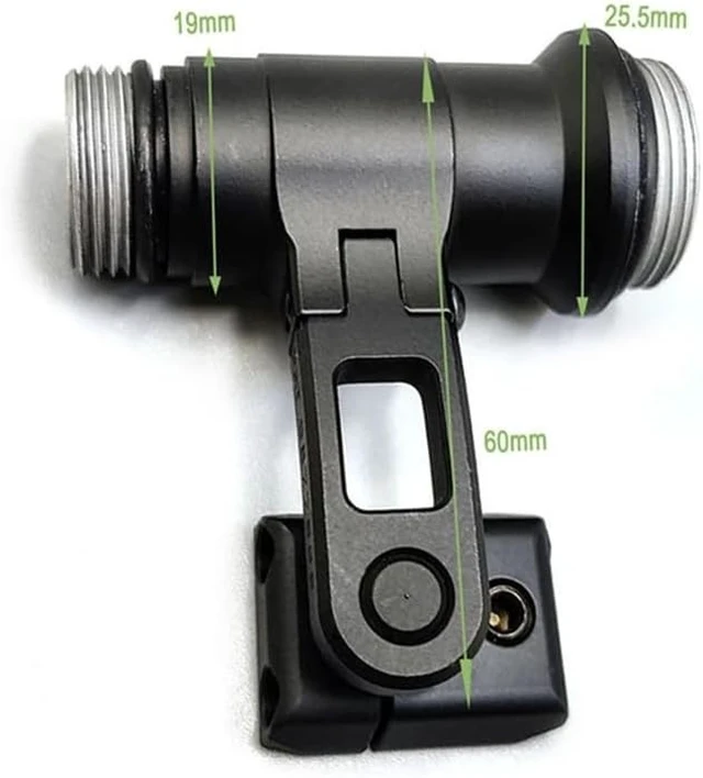 Alt view image 6 of 6 - Tactical Scout Flashlight Helmet Mount for M300B/M300C/M300V Series Integrated ARC Helmet Rail Mount (Black)