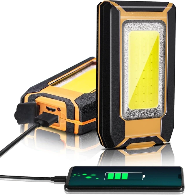 Main image of 2-Pack Rechargeable LED Work Light, 1600LM Magnetic Portable
